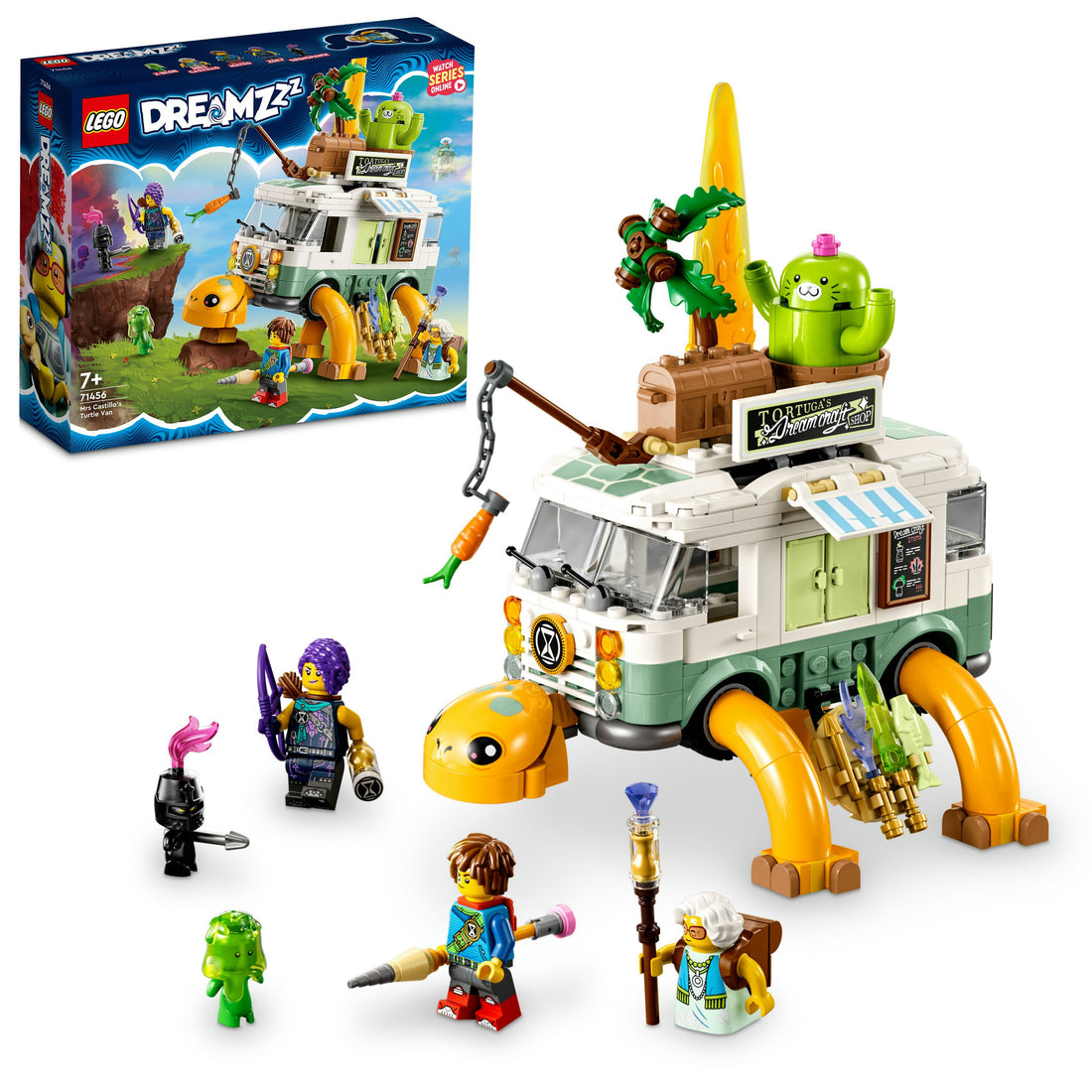 مجموعة لعبة بناء الشاحنة السلحفاة للسيدة كاستيو 71456 من LEGO® DREAMZzz™ (434 قطعة)