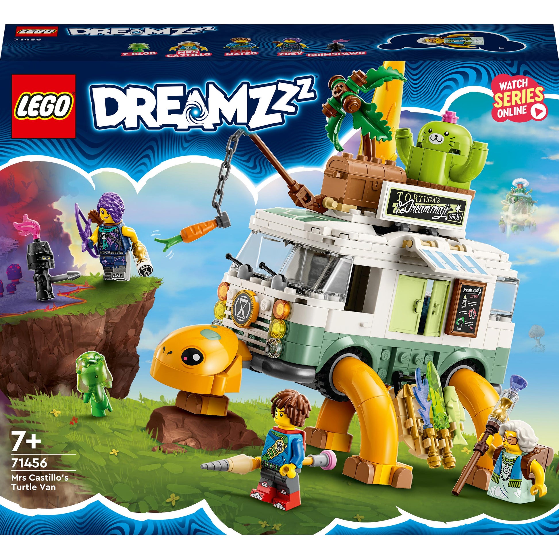 مجموعة لعبة بناء الشاحنة السلحفاة للسيدة كاستيو 71456 من LEGO® DREAMZzz™ (434 قطعة)