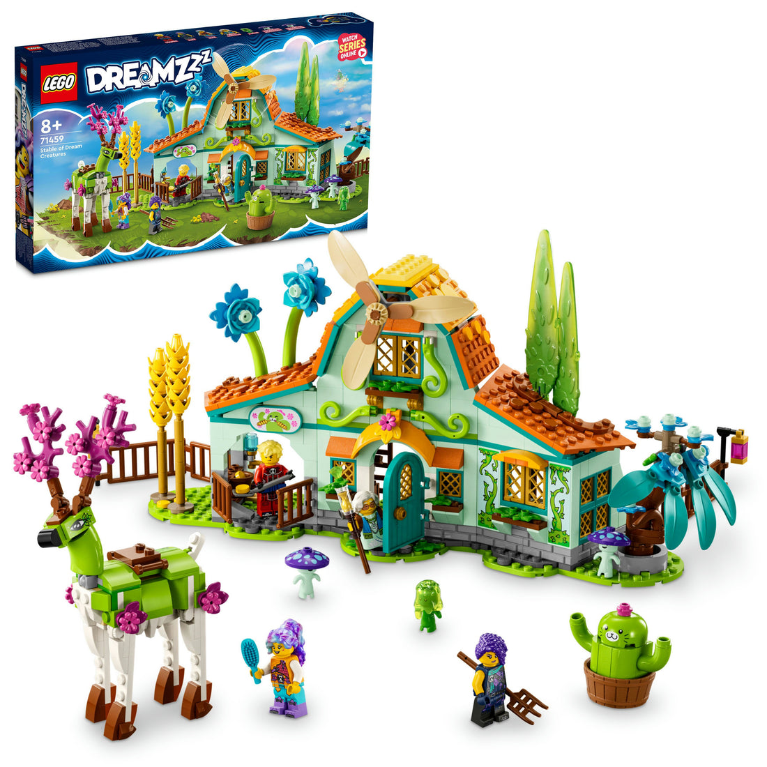 مجموعة لعبة بناء إسطبل كائنات الأحلام 71459 من LEGO® DREAMZzz™ (681 قطعة)