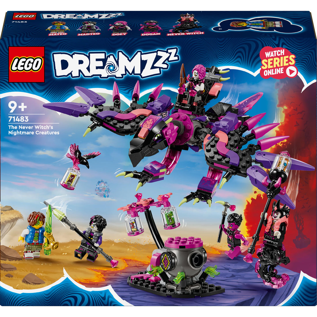 مخلوقات كوابيس ساحرة العدم 71483 من LEGO® DREAMZzz™