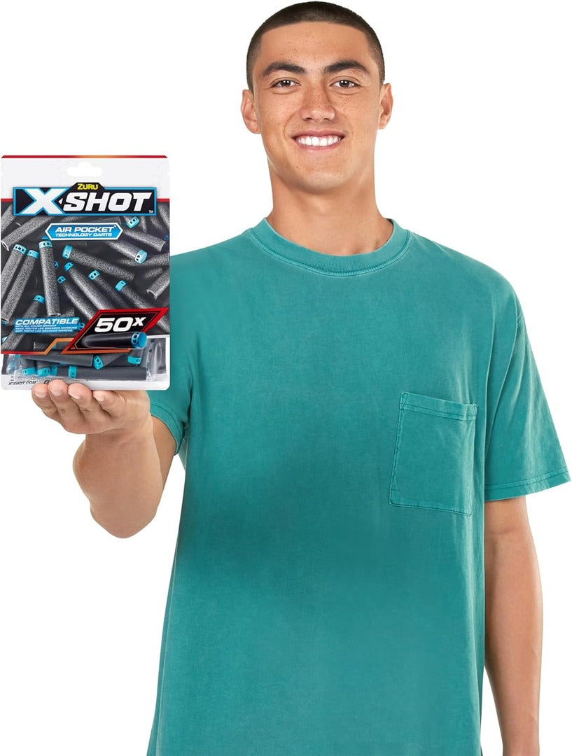 X-Shot Excel 50PK Refill Darts Foilbag