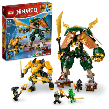 LEGO® NINJAGO® Lloyd and Arin’s Ninja Team Mechs 71794 Building Toy Set (764 Pieces)