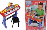 Music World' Electronic Kids Keyboard with Microphone, Stand & Stool