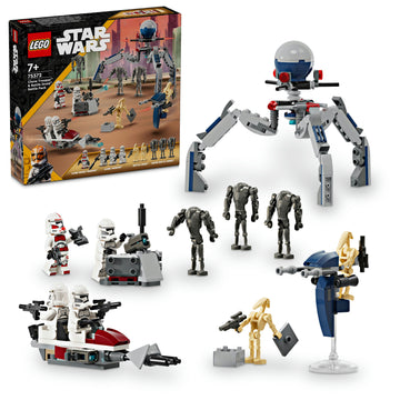 حزمة معركة الجندي المستنسخ™ والروبوت المحارب 75372 من LEGO® Star Wars™