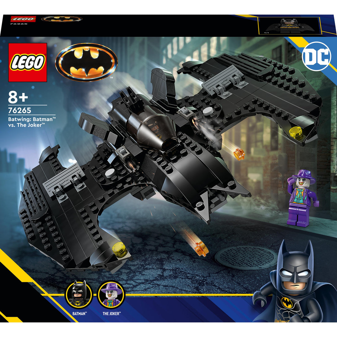 مجموعة لعبة بناء باتوينغ: باتمان™ مقابل الجوكر™ 76265 من LEGO® DC (357 قطعة)