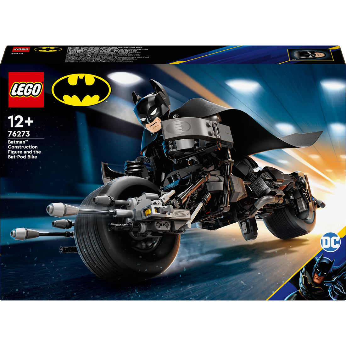 شخصية الرجل الوطواط™ القابلة للبناء ودراجة الوطواط 76273 من LEGO® DC Batman™