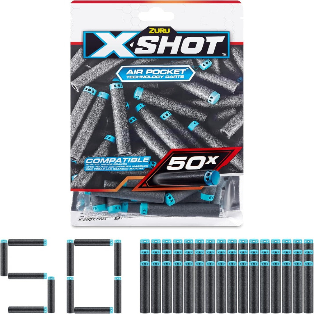 X-Shot Excel 50PK Refill Darts Foilbag