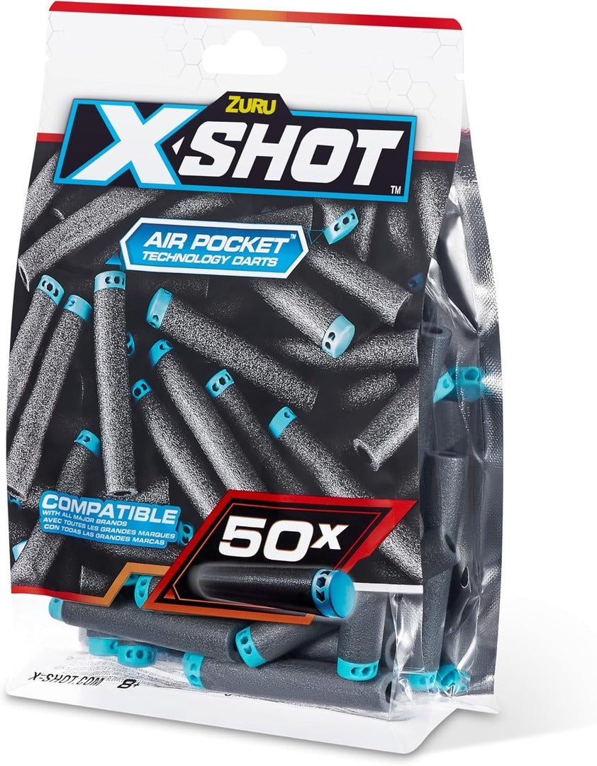X-Shot Excel 50PK Refill Darts Foilbag
