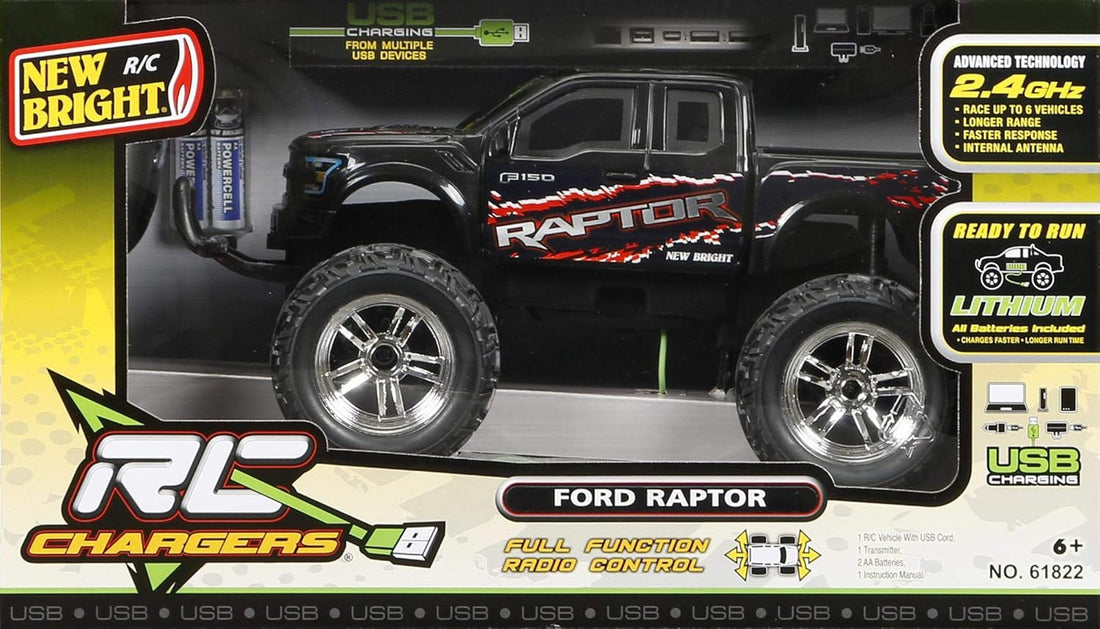 New Bright RC 1:18 Chargers Jeep / Raptor