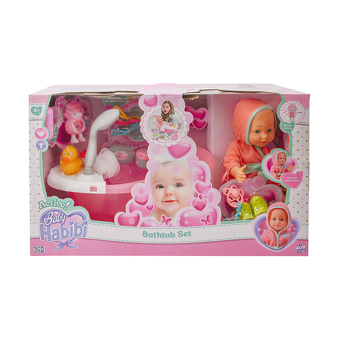 Baby Habibi Doll Bathtub Set 14inch (Active)