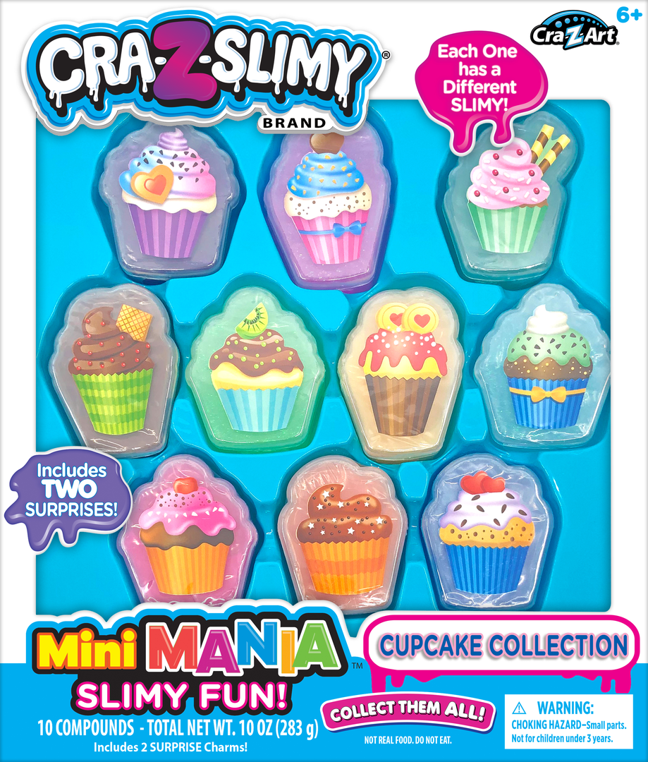CraZSlimy Mini Mania Slimy Fun Cupcakes