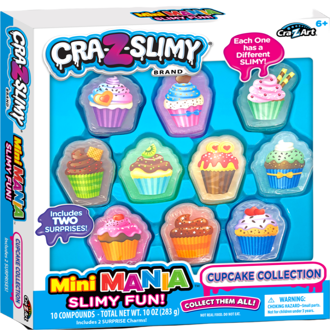 CraZSlimy Mini Mania Slimy Fun Cupcakes
