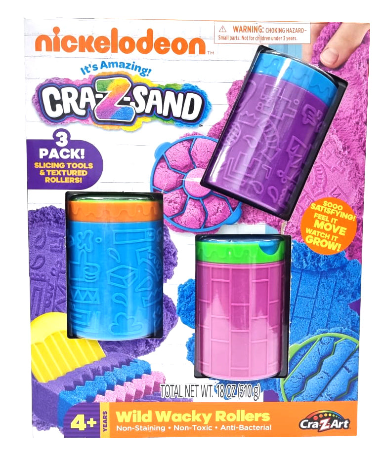 CraZArt Nickelodeon Wacky Wild Sand 3 Pack Jars