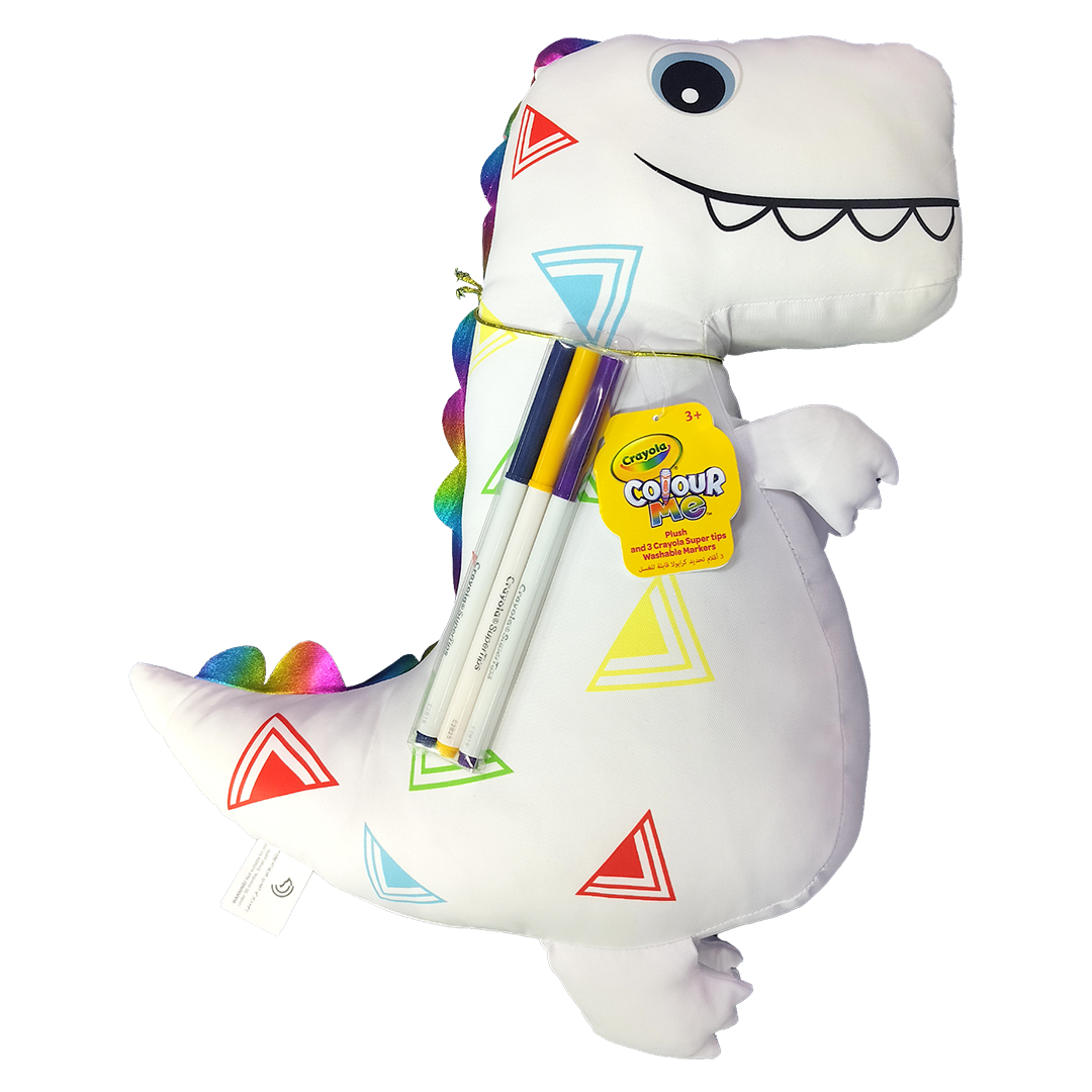 Crayola Colour Me Dinosaur Pillow