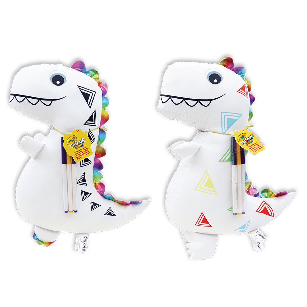 Crayola Colour Me Dinosaur Pillow