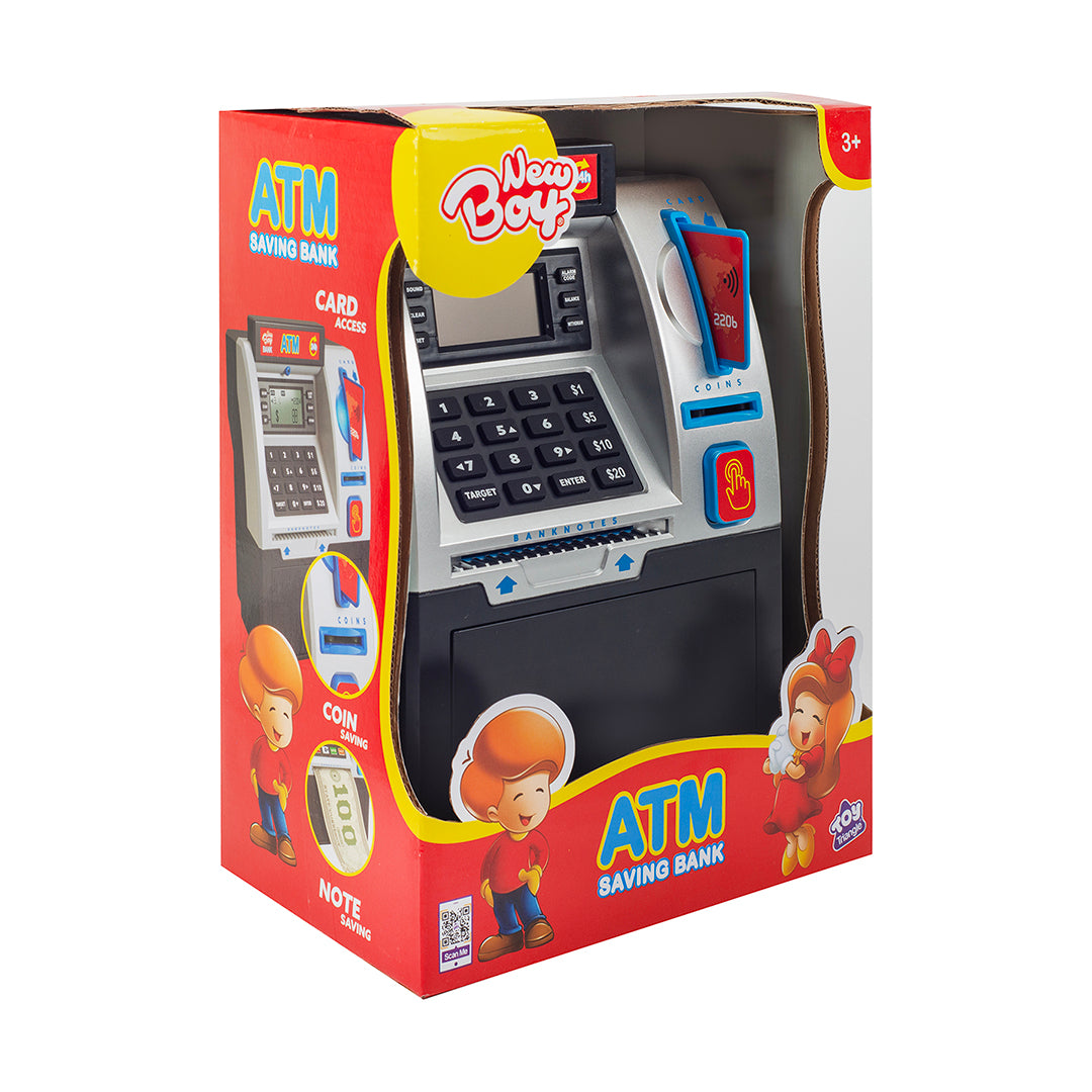 نيوبوي جهاز الصرّاف الآلي
 "ادخر نقودك ثم اسحبها" (وردية)