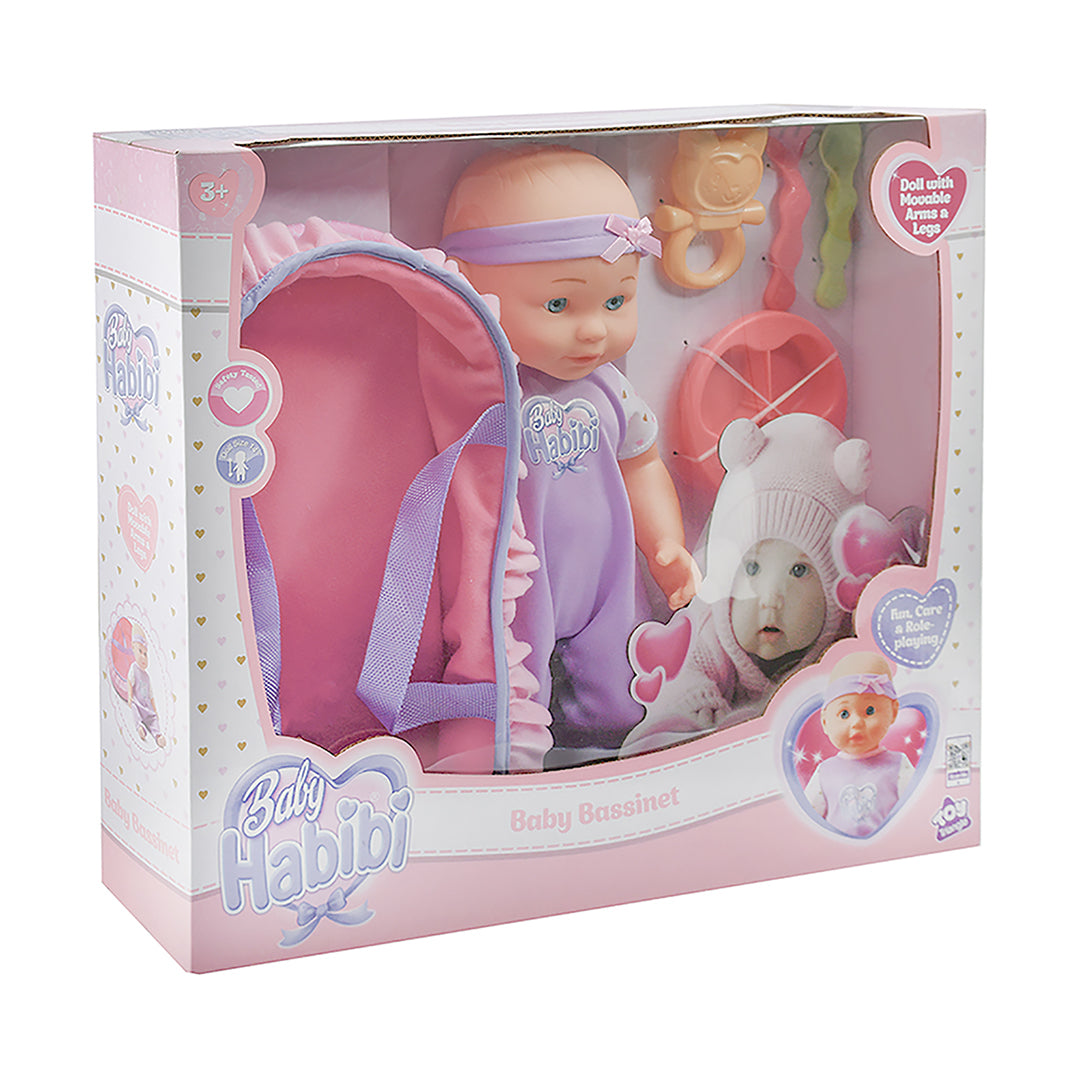 دمية بيبي حبيبي - مجموعة سرير الدمية
  قياس 14 إنشاً.