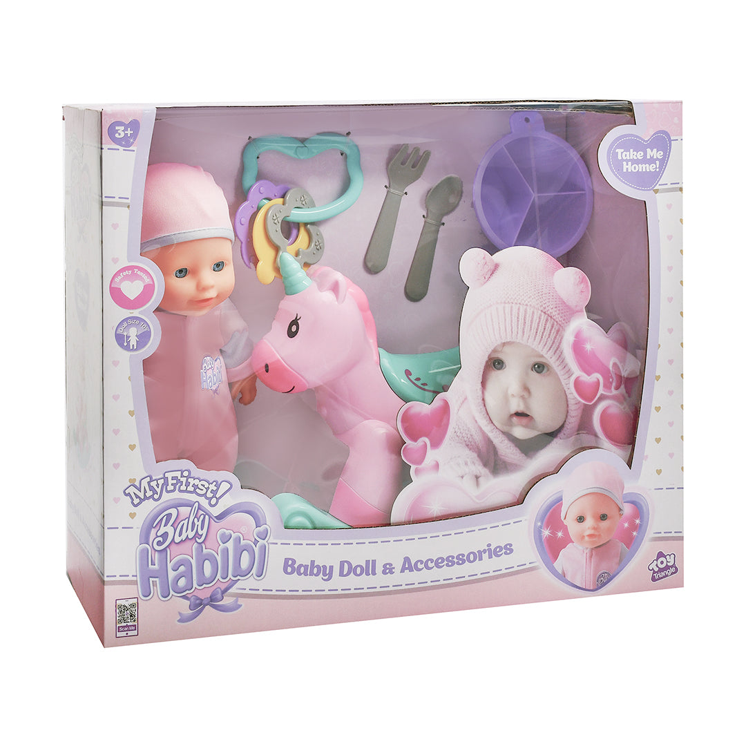 دمية بيبي حبيبي - دمية مع الإكسسوارات.
/
دمية بيبي حبيبي - مجموعة إكسسوارات الدمية
 10 إنشاً (الأولى)