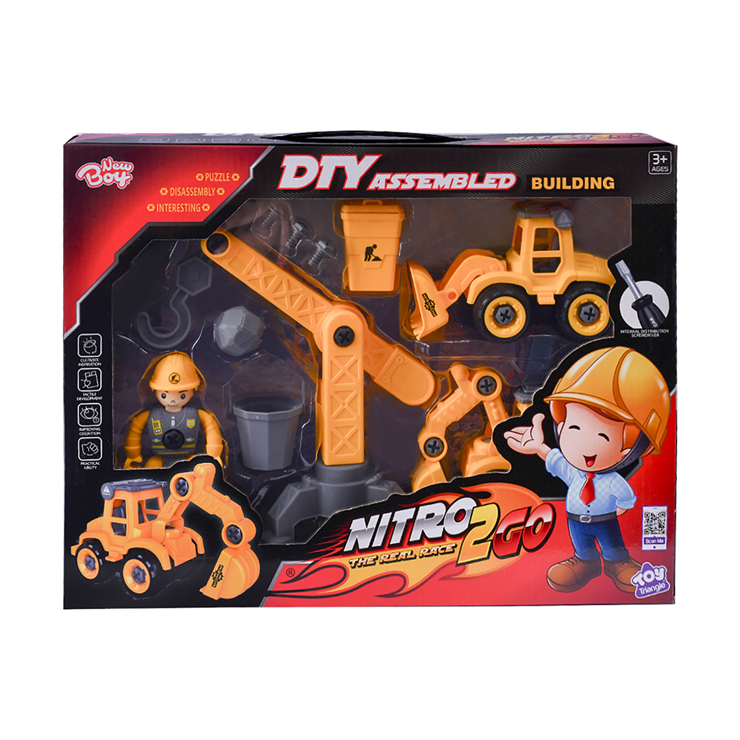 NewBoy Nitro2Go Assembling Car Set Building (11pcs)