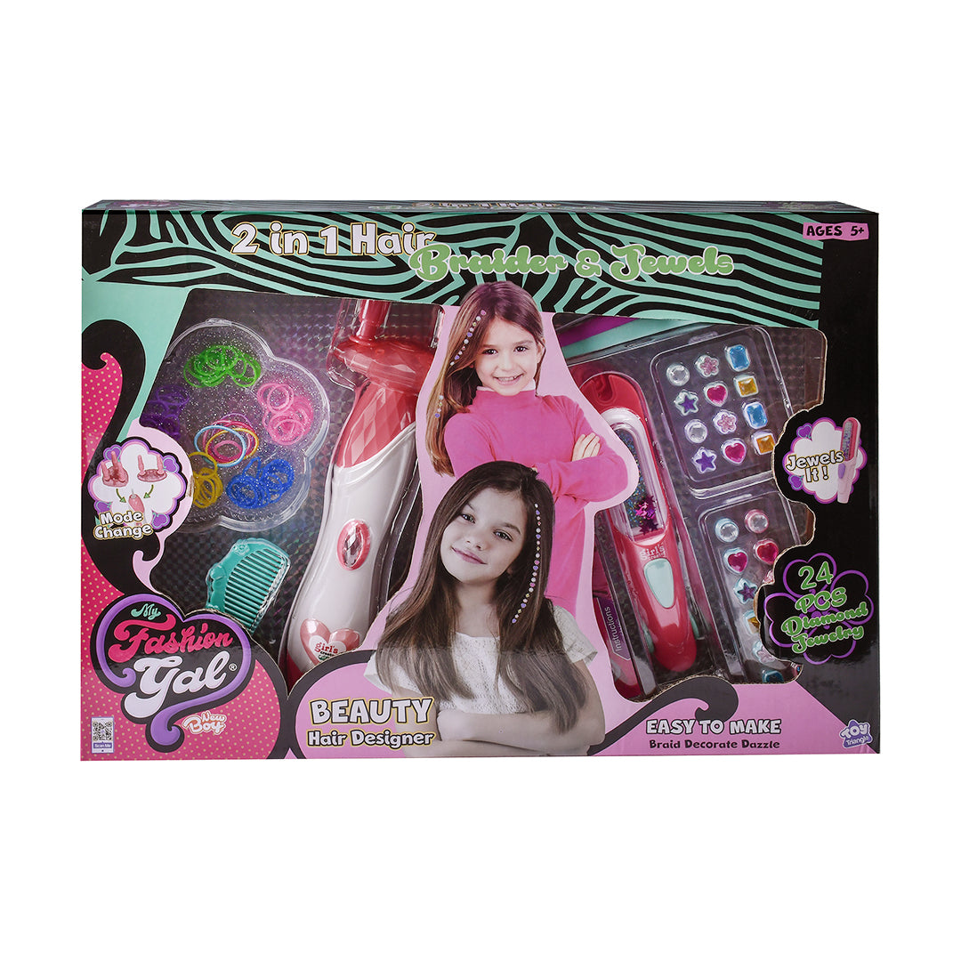 My Fashion Gal 2-in1 Hair Braider & Jewels