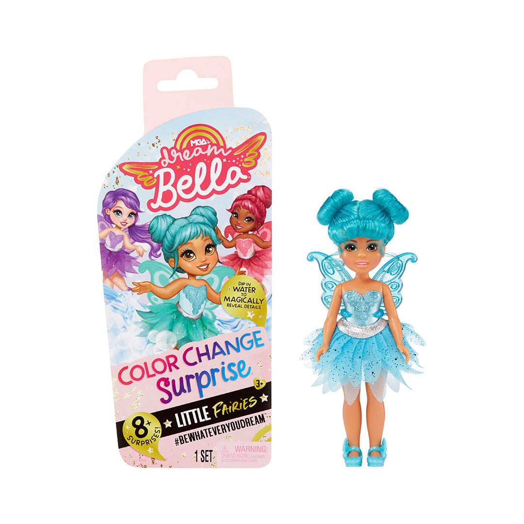 MGA's Dream Bella Color Change Surprise Little Fairies Doll- DreamBella (Teal)