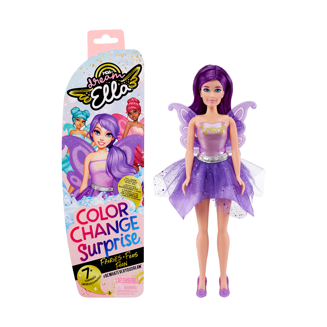 MGA's Dream Ella Color Change Surprise Fairies Doll Series 2- Aria (Purple)
