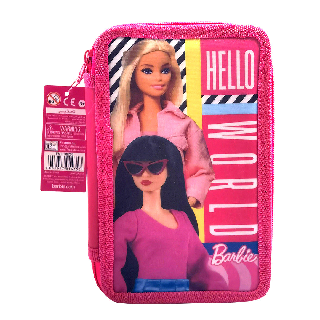 Barbie 3 Zippers Pencil Case