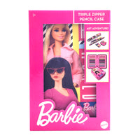 Barbie 3 Zippers Pencil Case