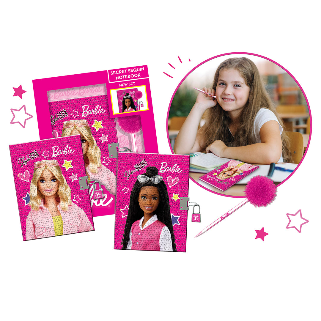 Barbie Secret Sequin Notebook