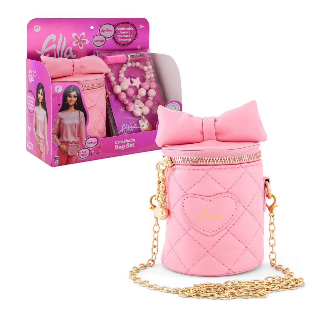 Fulla Crossbody Bag Set with Fashion Jewelry