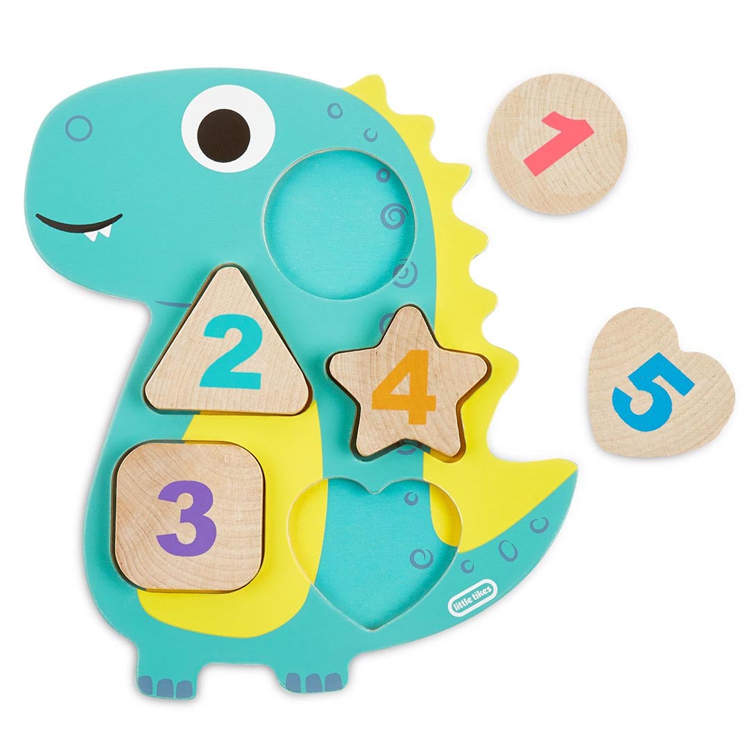 Little Tikes Wooden Critters Number Puzzle- Dino