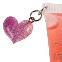 Lukky Beauty Duet Set w/ Pink Lip Gloss w/ Heart Key Chain