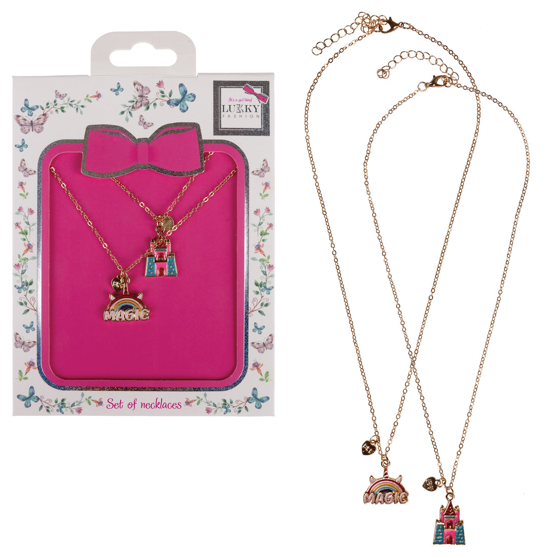 Lukky Fashion 2 Necklace Sets BFF Magic Castle