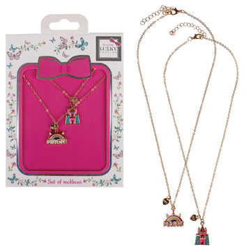 Lukky Fashion 2 Necklace Sets BFF Magic Castle