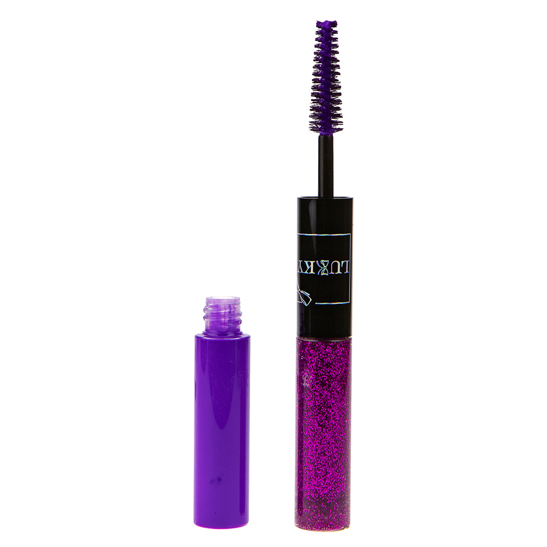 Lukky 2-in-1 Mascara & Glitter For Eyelashes Bold Shimmer (Purple)