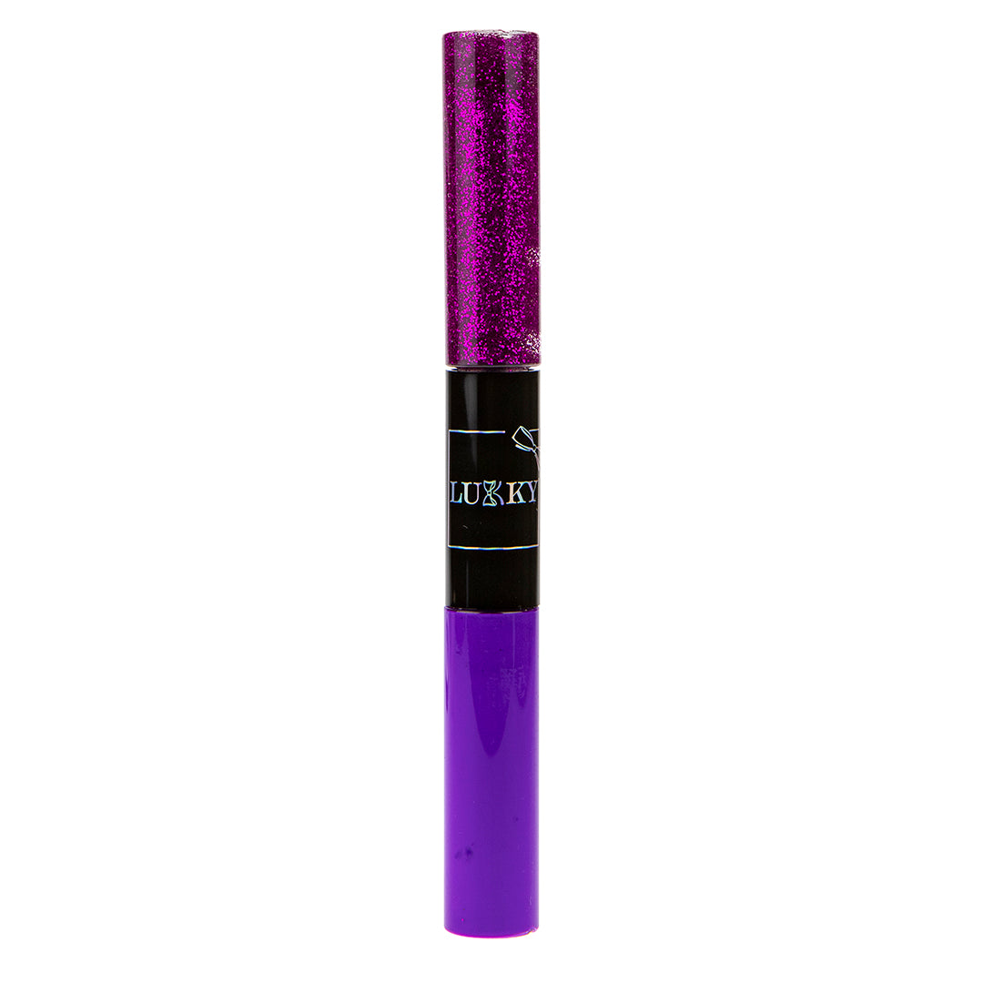 Lukky 2-in-1 Mascara & Glitter For Eyelashes Bold Shimmer (Purple)