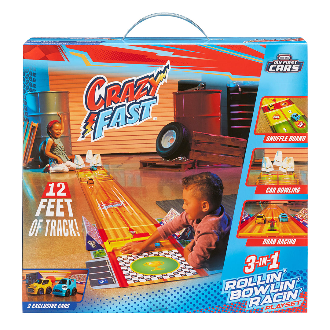 Little Tikes Crazy Fast 3-in-1 Rollin Bowlin Racin Playset