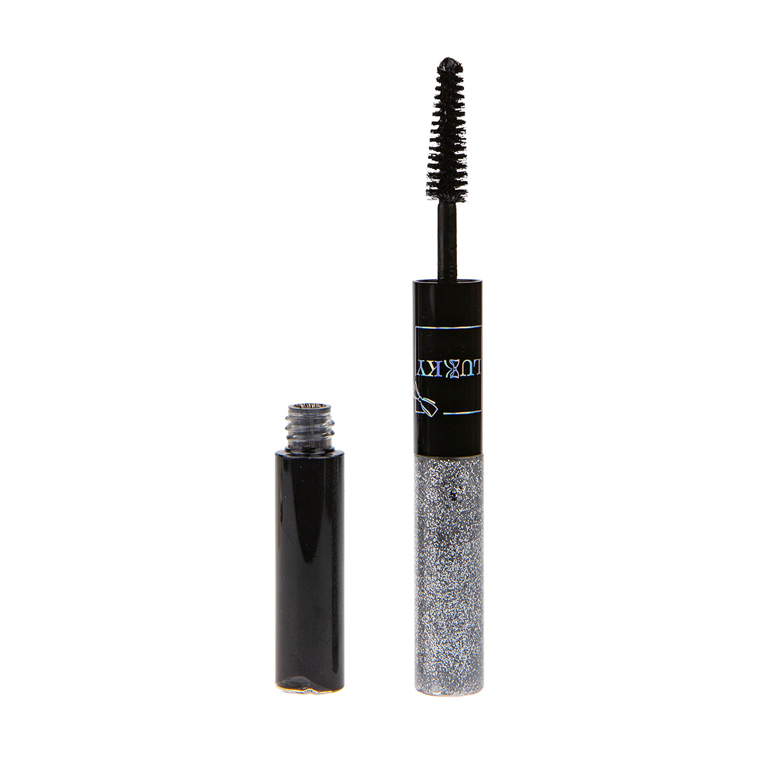 Lukky 2-In-1 Mascara & Lash Glitter Bold Shimmer (10 ml) (Silver)
