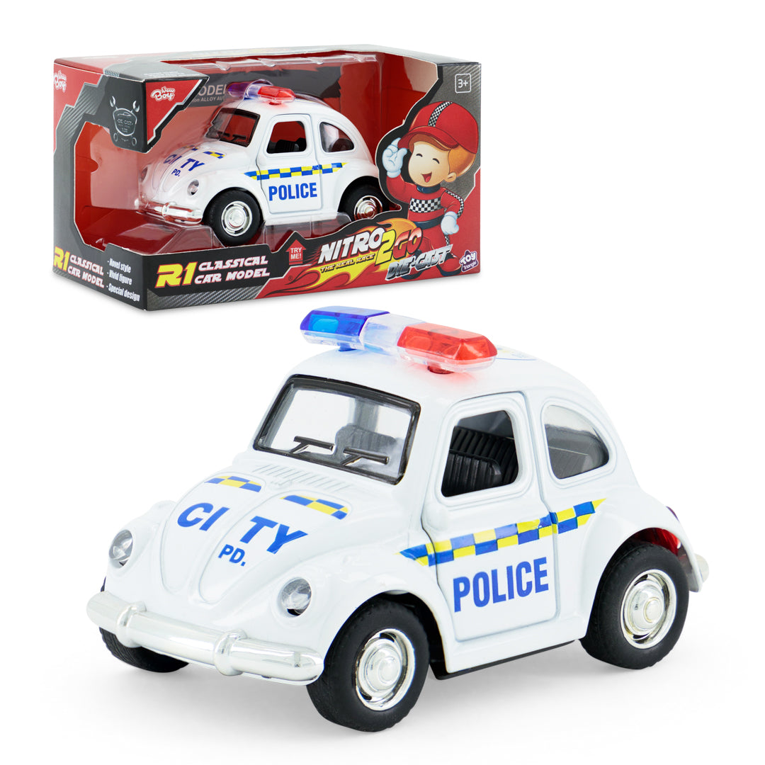 Nitro2Go Die-cast R1 Police - White
