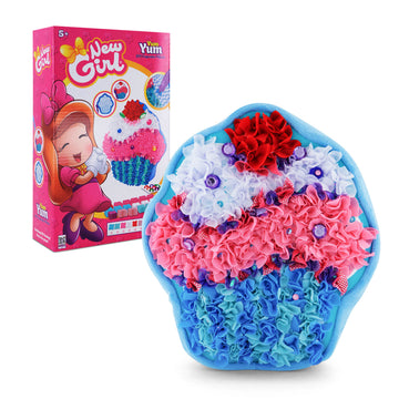 New Girl DIY Pillow Yum Yum Cupcake