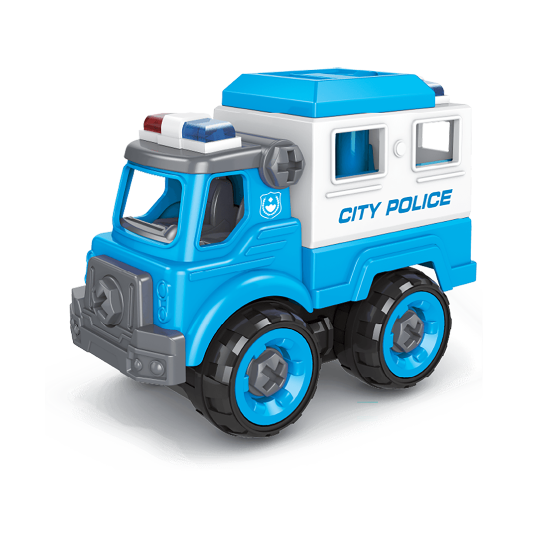NewBoy Nitro2Go Assembling Car Set Police (24pcs)