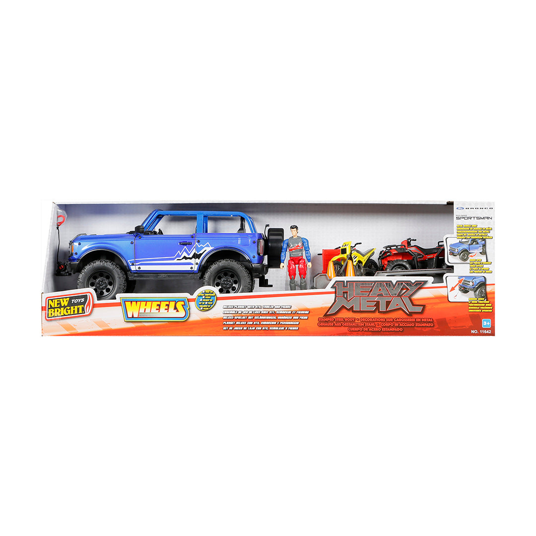 New Bright FW Heavy Metal Playset with Trailer