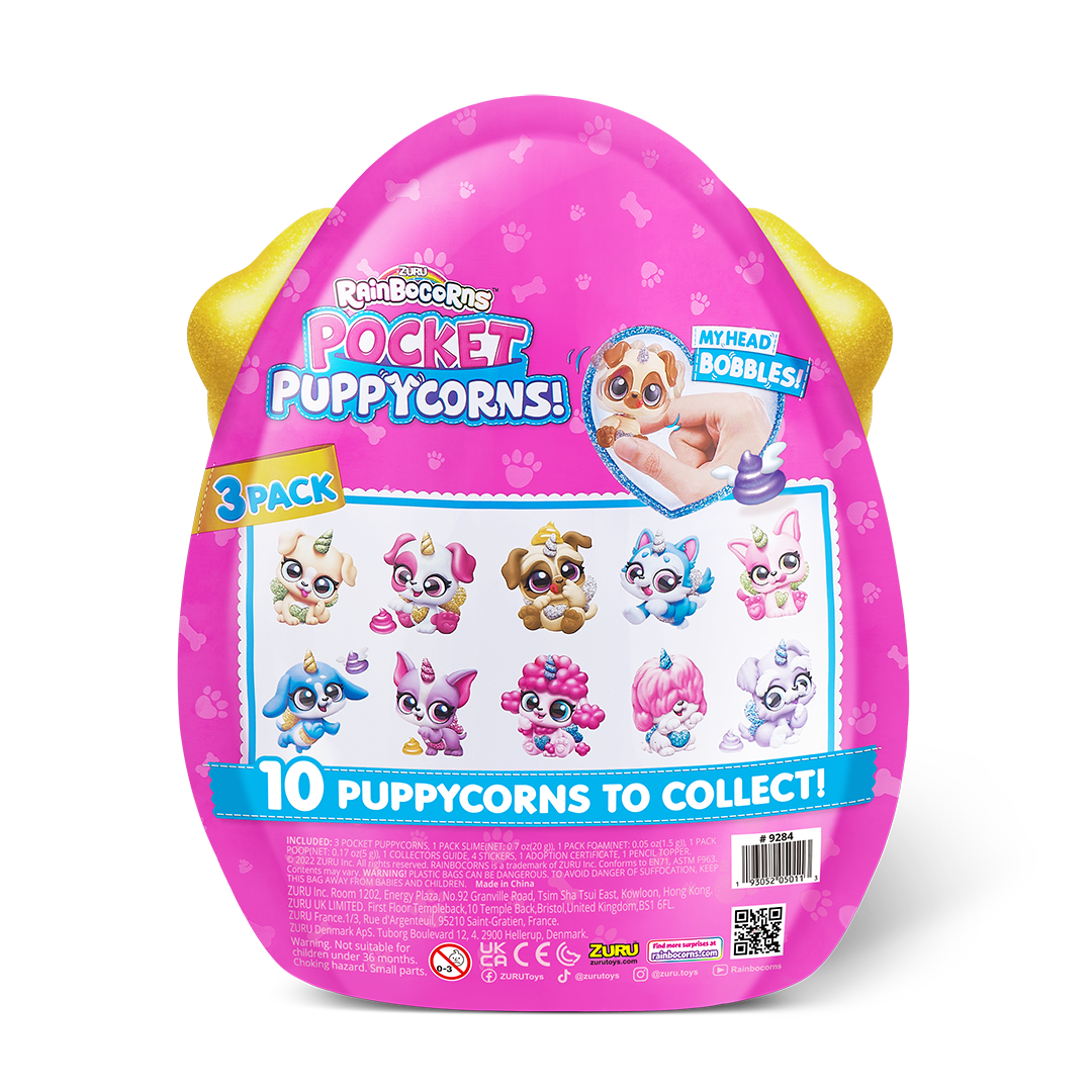 Rainbocorns Pocket Puppycorn Surprise Bobble Head (Large) (S1)
