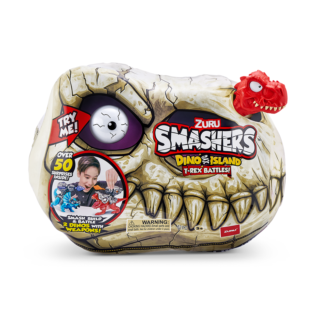 Smashers Dino Island T-Rex Battles Playset