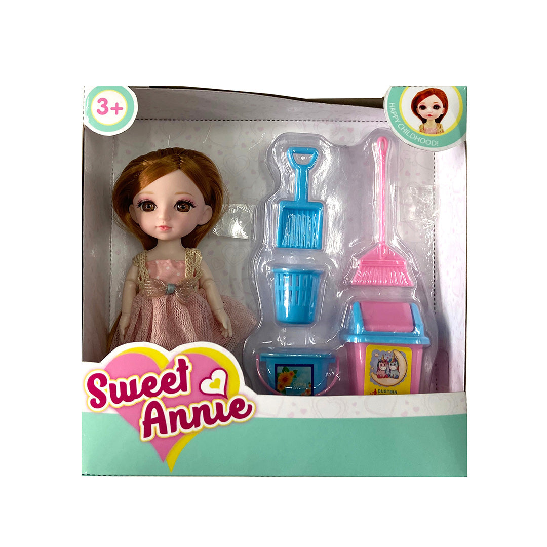 Sweet Annie 6" Doll With Clean-Your-Room Set