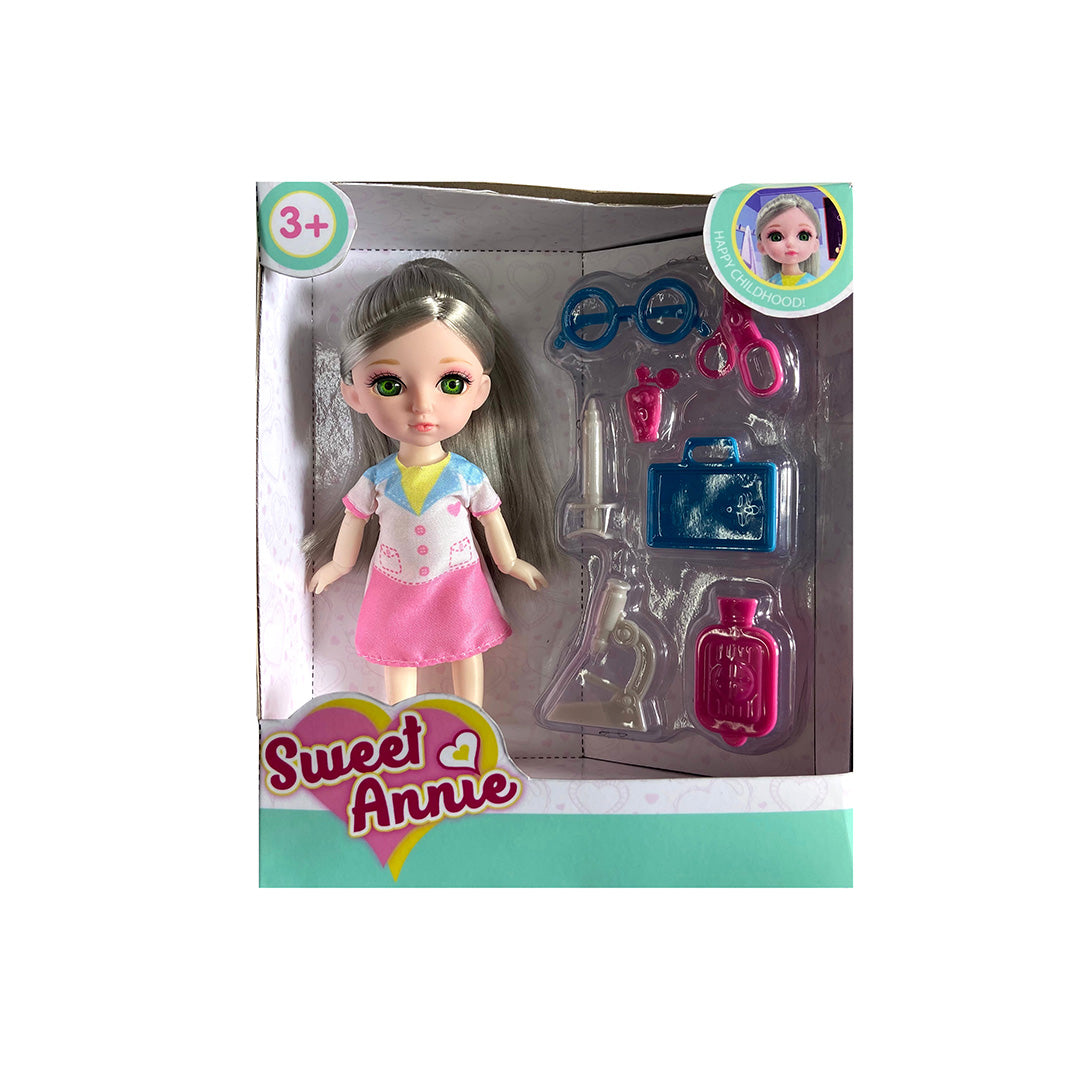 Sweet Annie 6" Doll With Lab Set