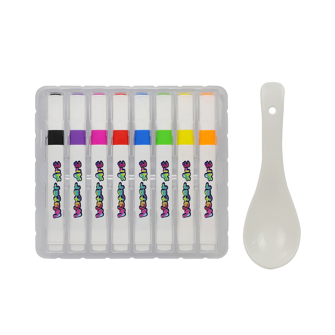 Water Art 8pk Markers & Spoon