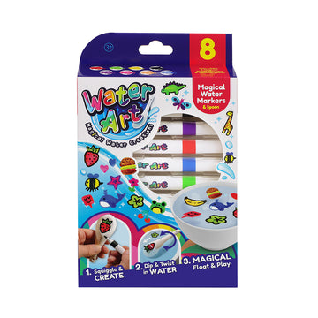 Water Art 8pk Markers & Spoon