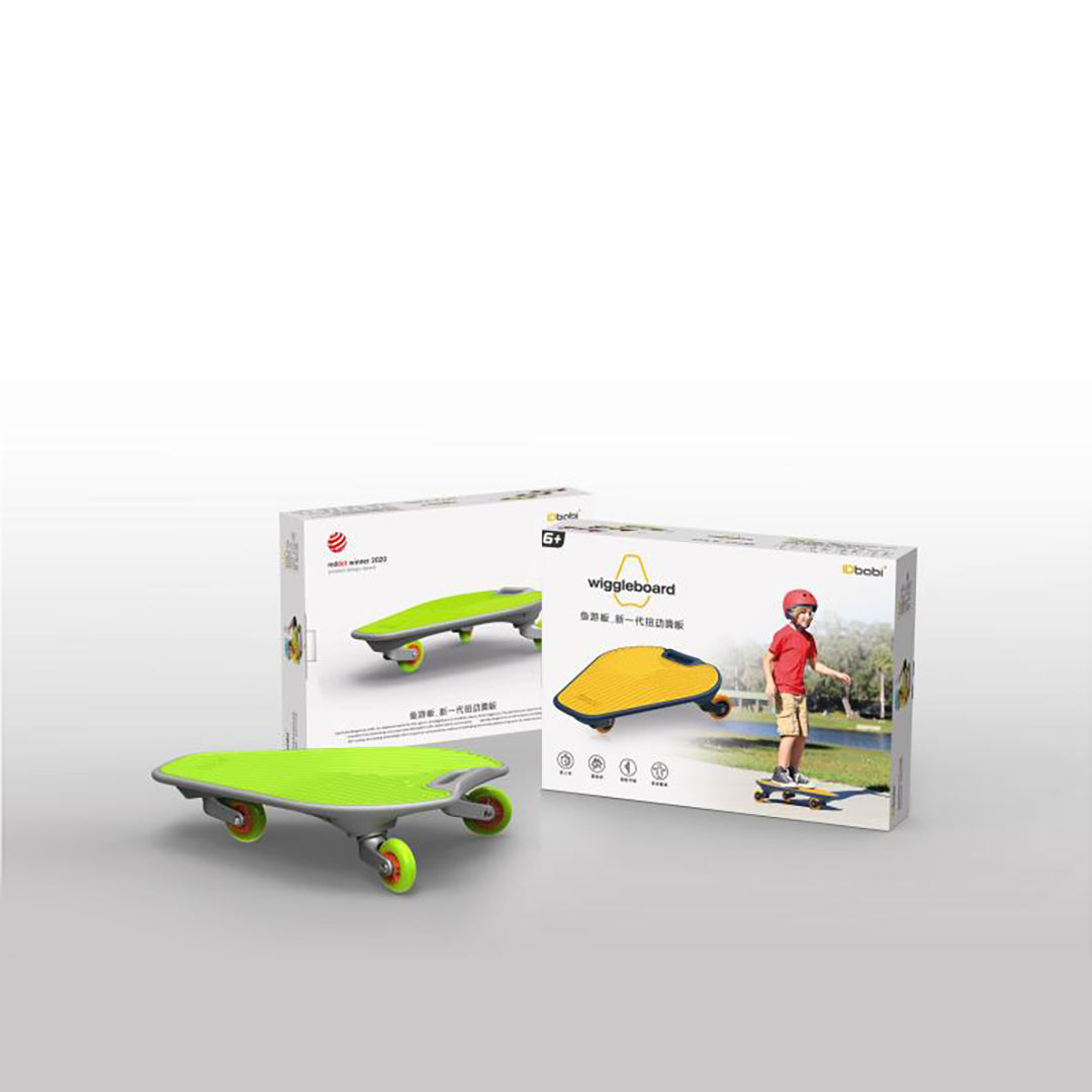 Wiggleboard with light - Green