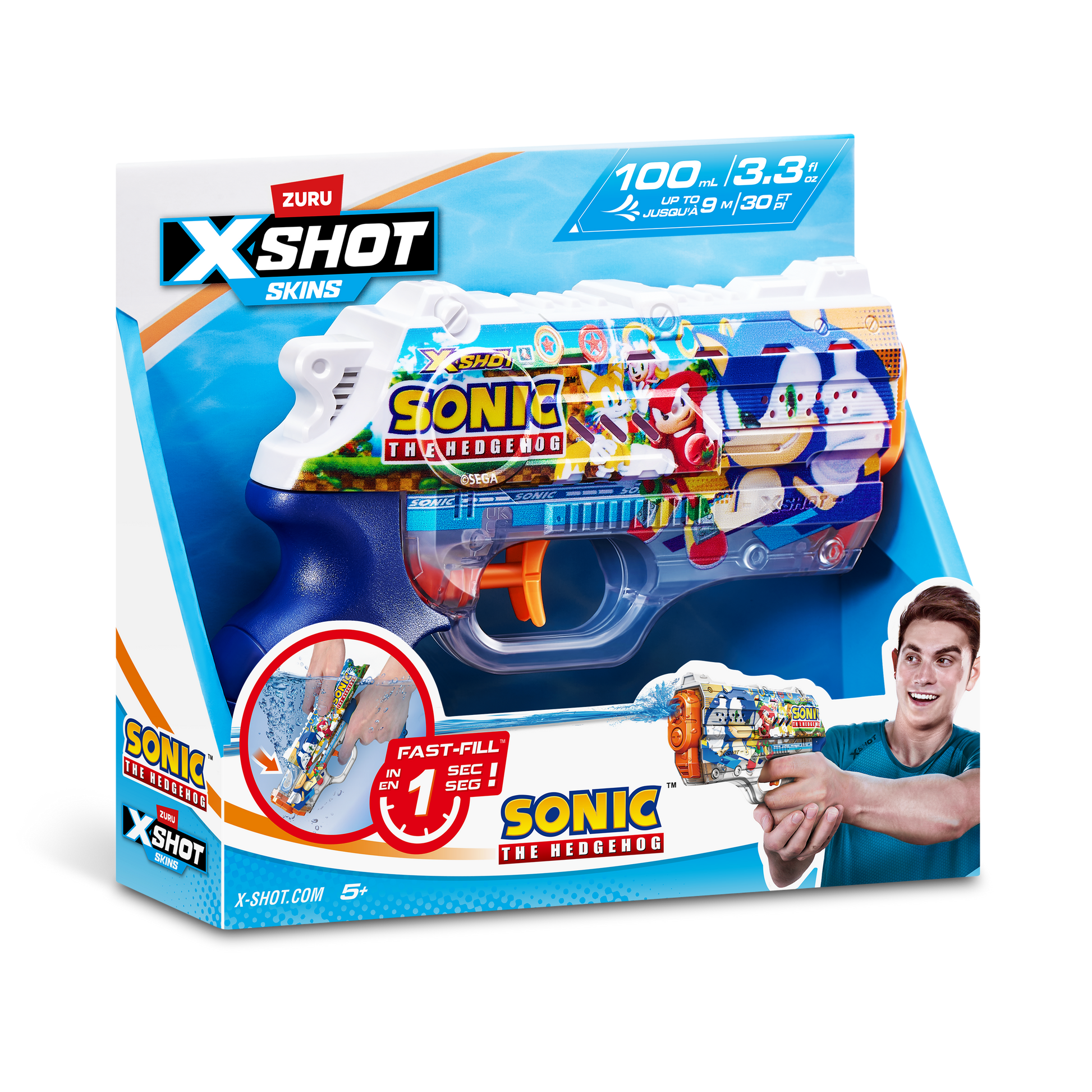 X-Shot Water Nano Fast-Fill Skins Sonic